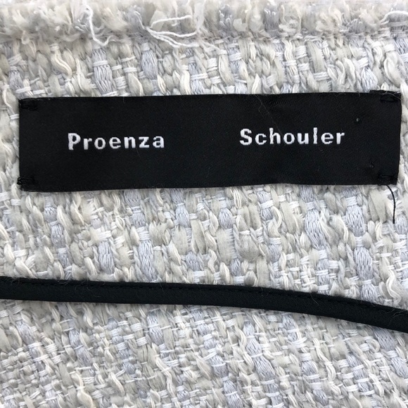 Proenza Schouler Tweed Off The Shoulder Dress - Picture 8 of 10